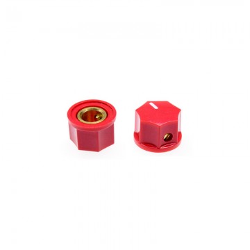 Botón Dentado MXR 15mm Rojo