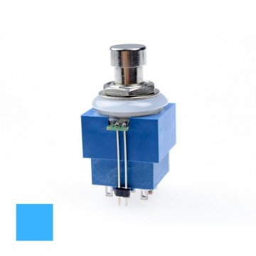3PDT Switch Con Led Azul